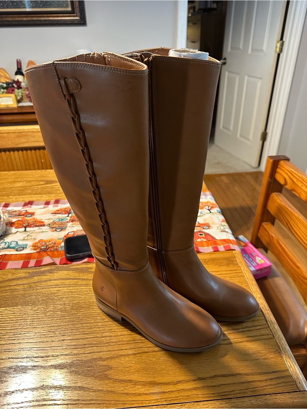 Women's Tall Brown Riding Boots - Classic Knee High Style